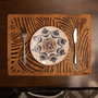 Hermia Juego de 6 Salvamanteles Plane - Walnut
